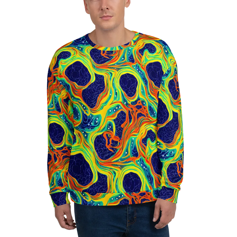 Chromatic Coral on Sweatshirt — Front