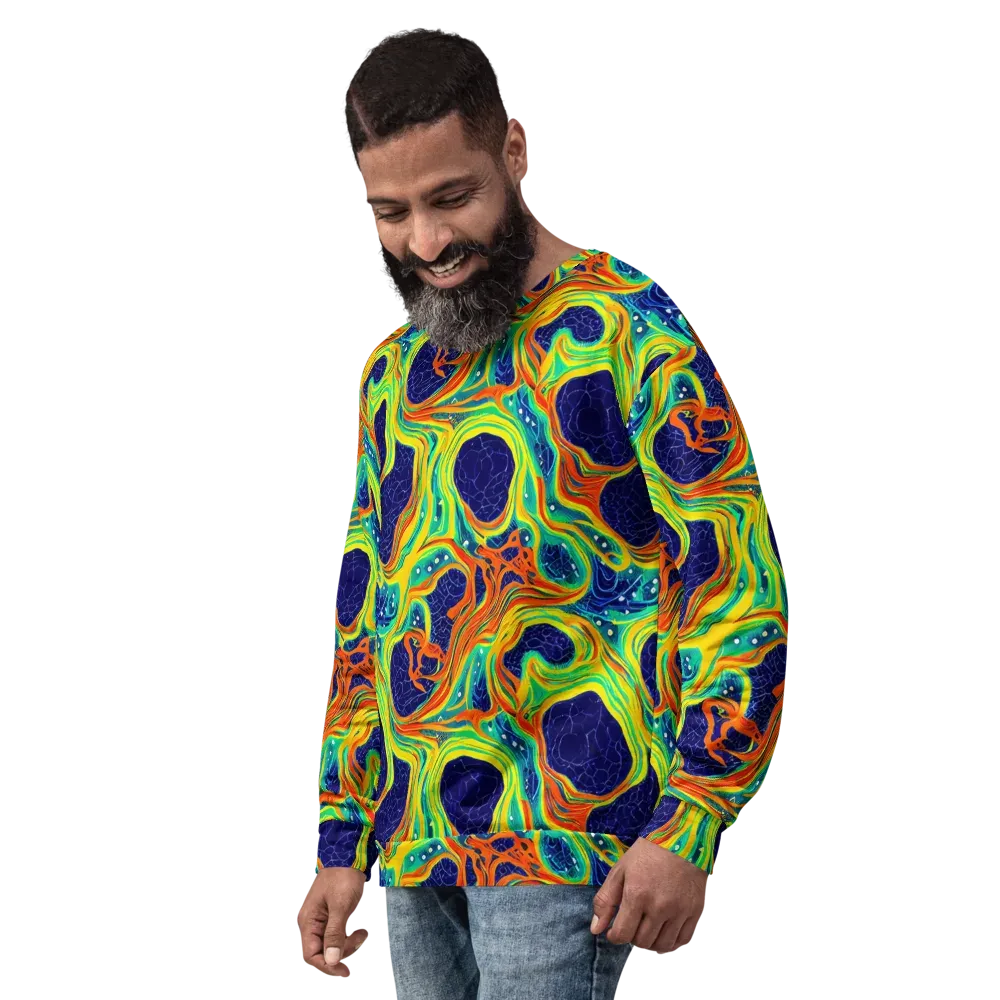 Chromatic Coral on Sweatshirt — Left Front