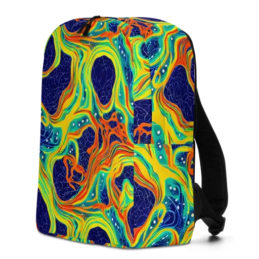 Chromatic Coral on a Minimalist Backpack