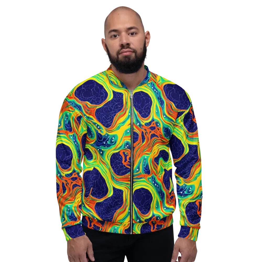 Chromatic Coral on Bomber Jacket — Front