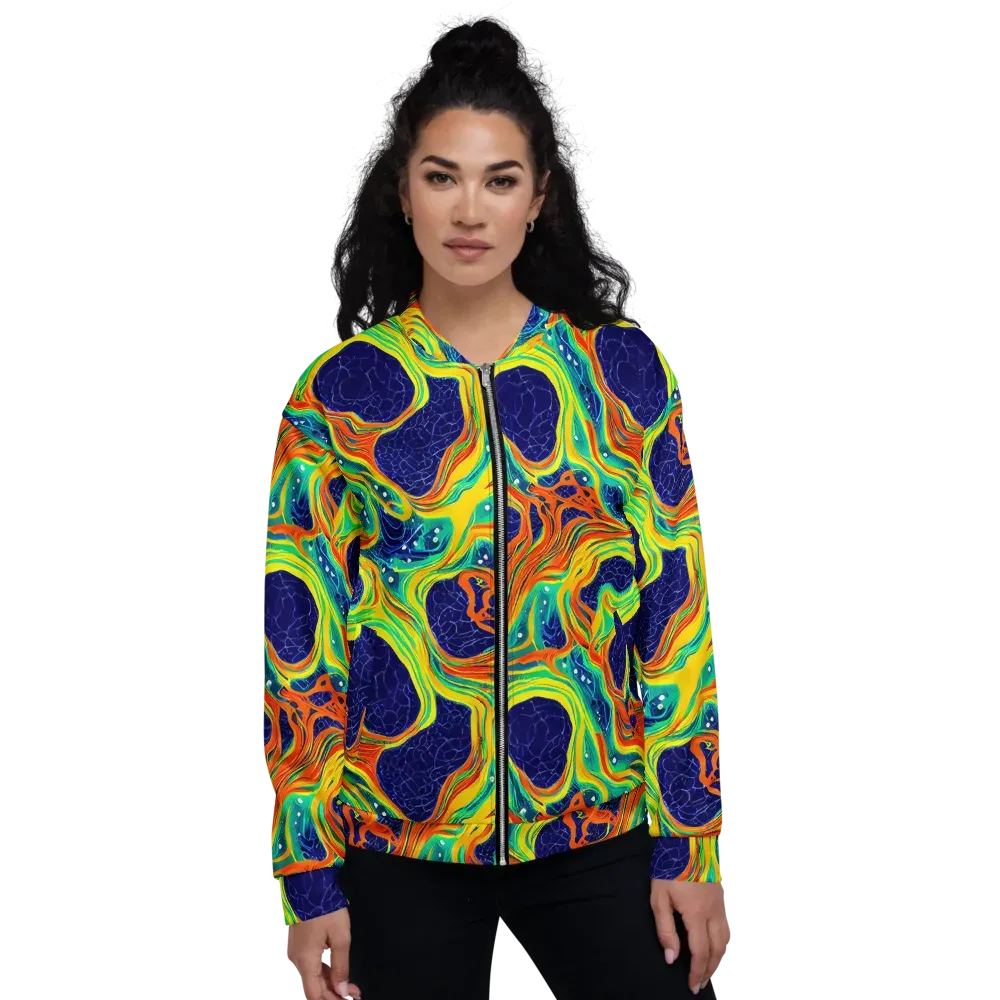 Chromatic Coral on Bomber Jacket — Front