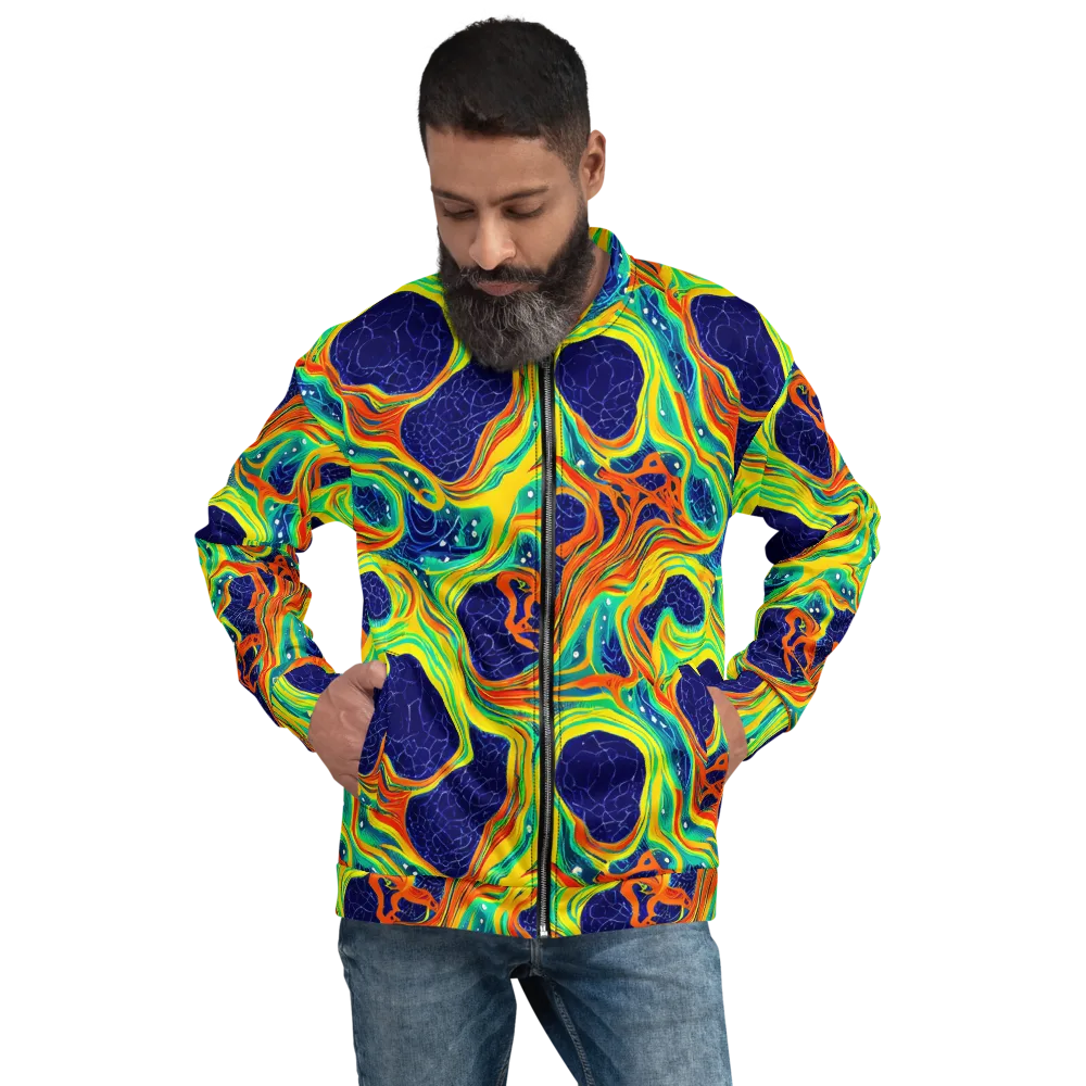 Chromatic Coral on Bomber Jacket — Front
