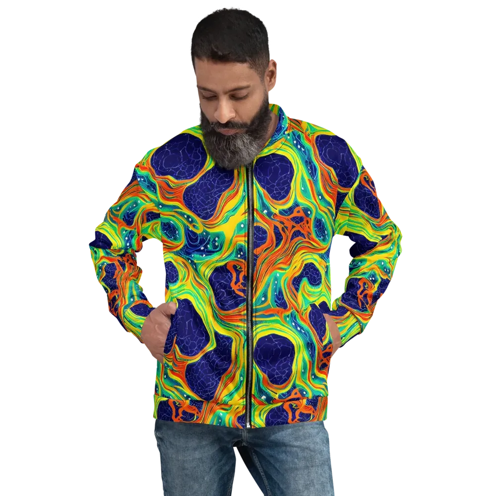 Chromatic Coral on Bomber Jacket — Front