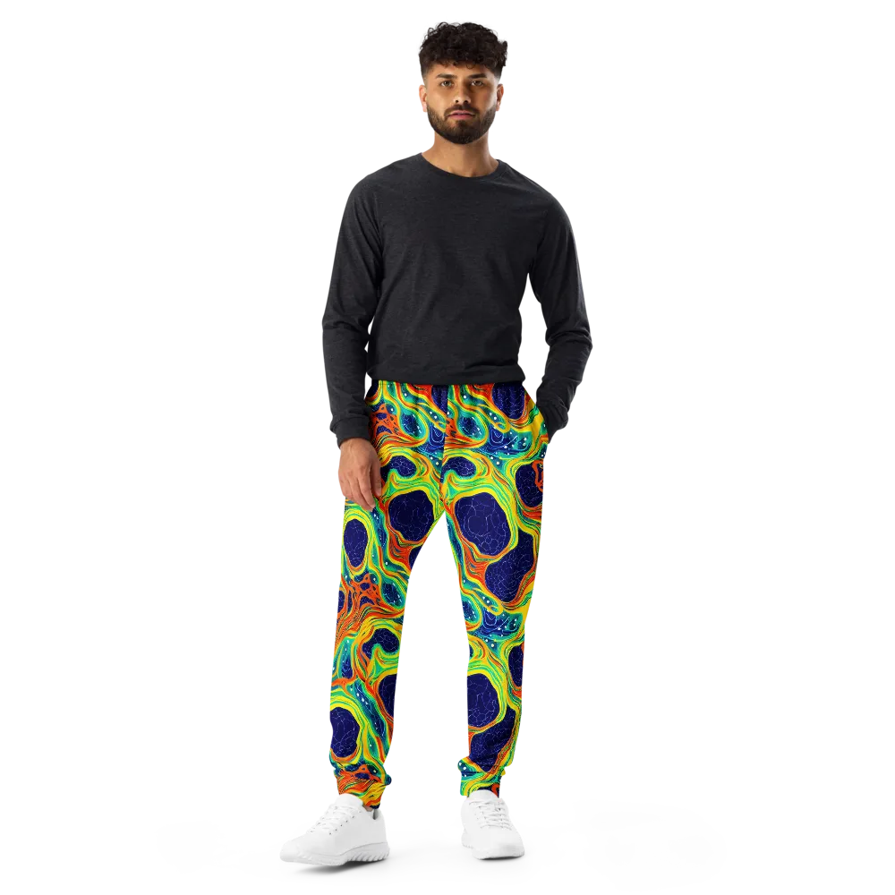 Chromatic Coral on Men's Joggers — Front