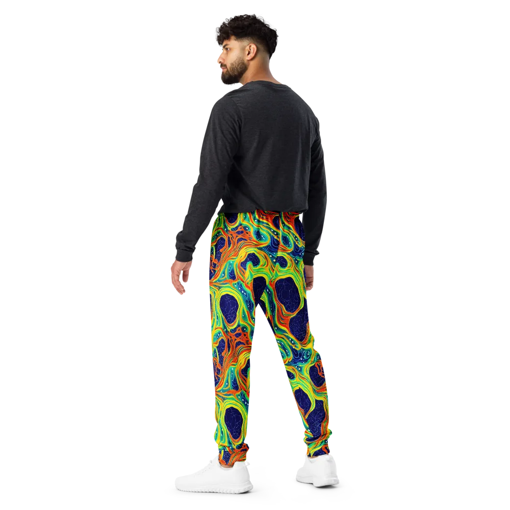 Chromatic Coral on Men's Joggers — Back