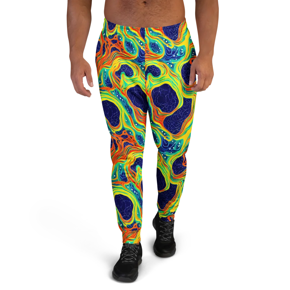 Chromatic Coral on Men's Joggers — Front