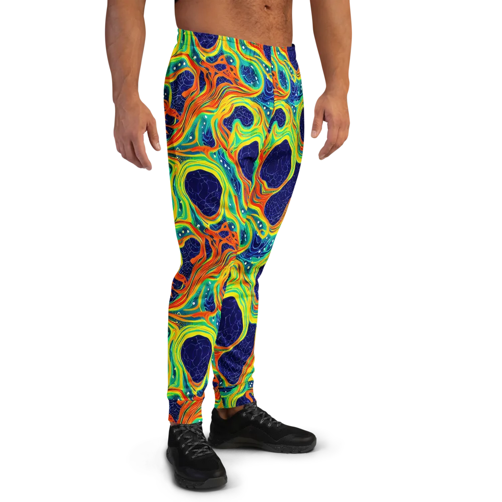 Chromatic Coral on Men's Joggers — Right