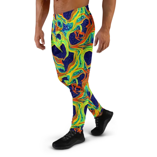 Chromatic Coral on a Men's Joggers