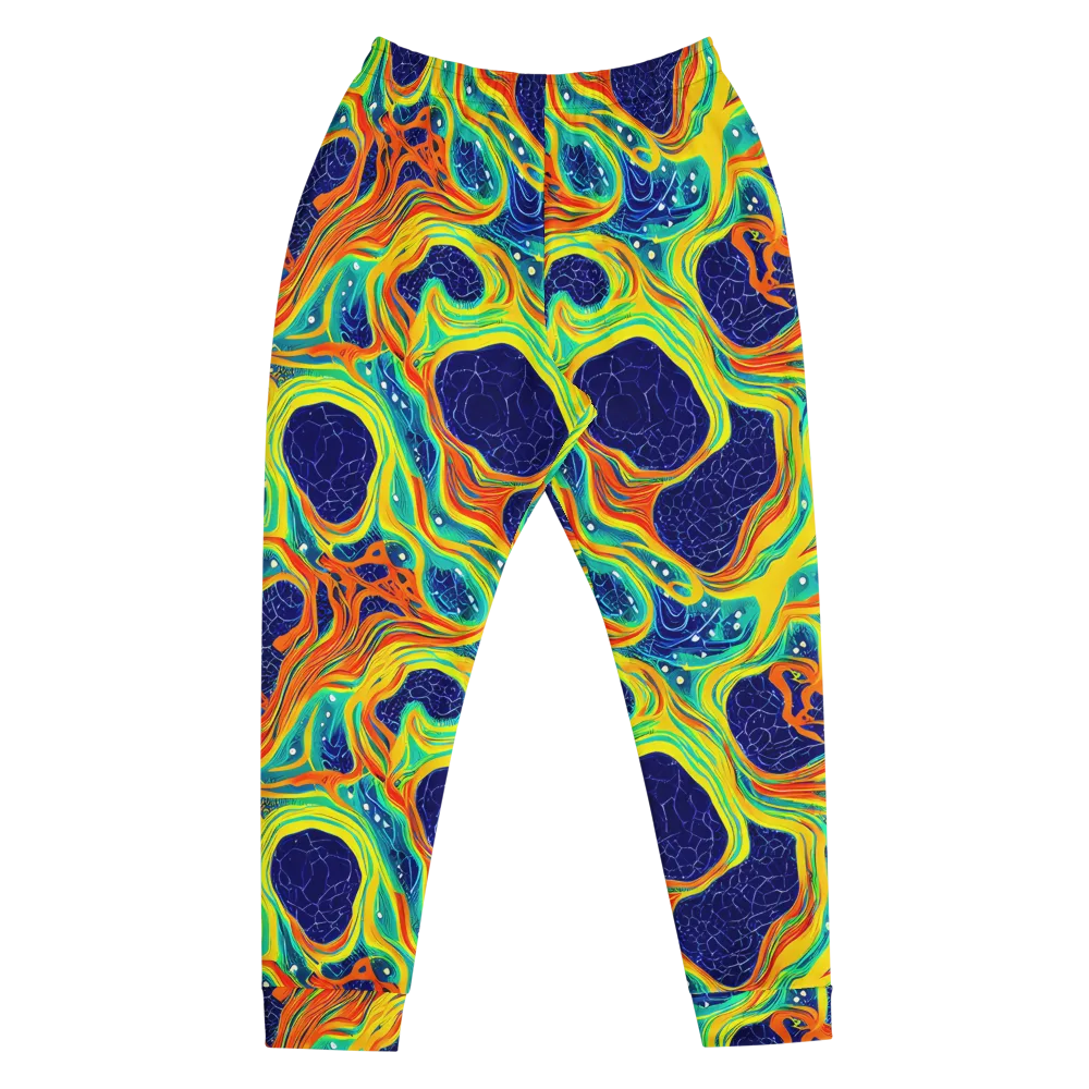 Chromatic Coral on Men's Joggers — Front