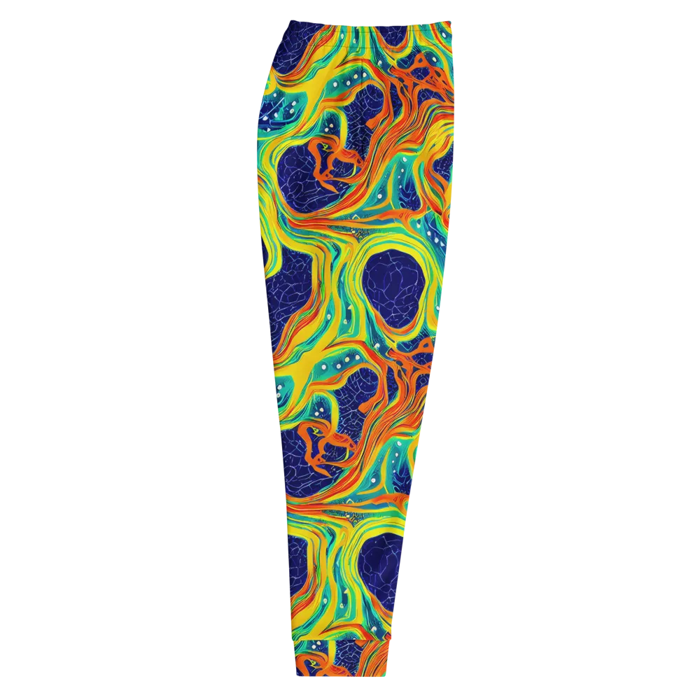 Chromatic Coral on Men's Joggers — Right