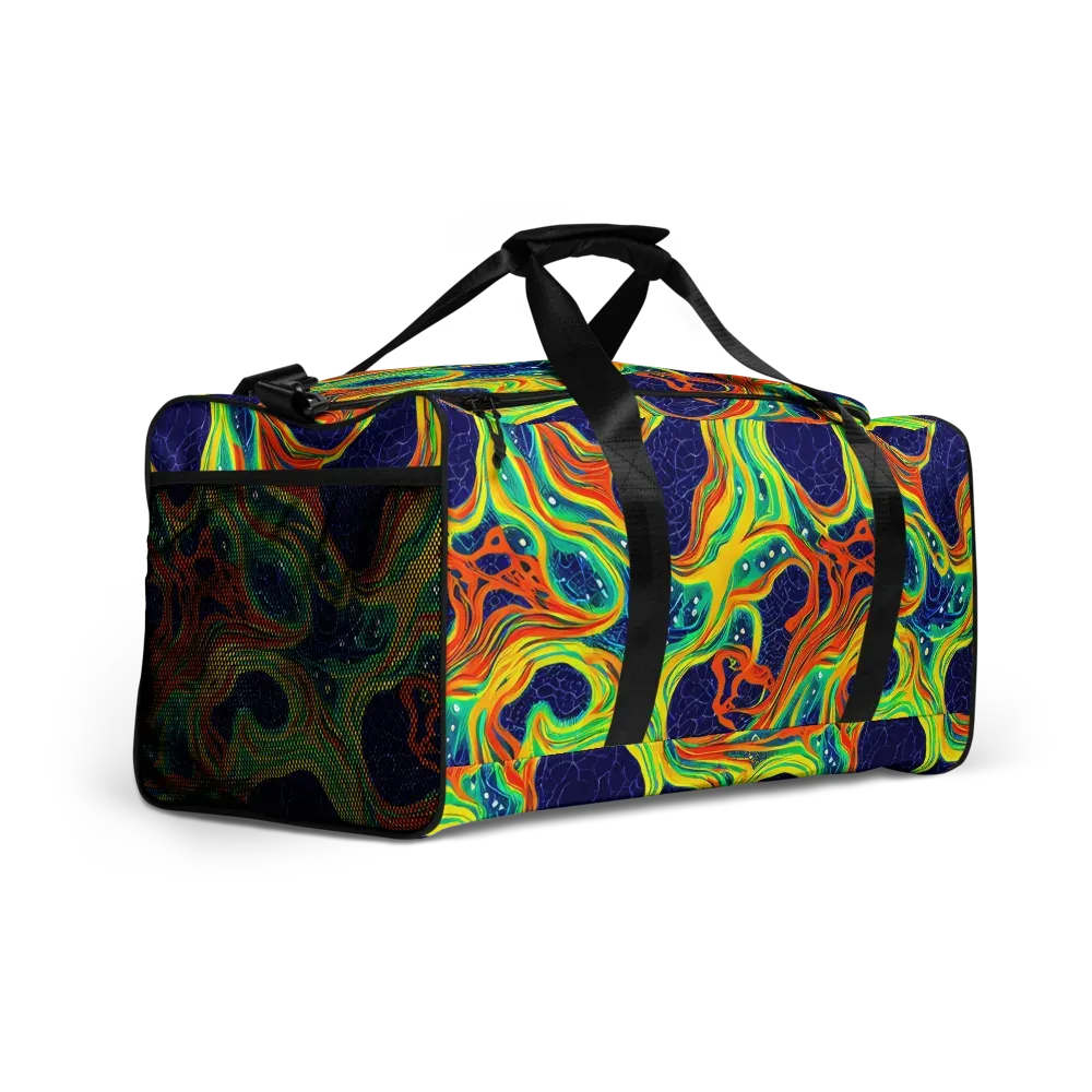 Chromatic Coral on Duffle Bag — Right Front