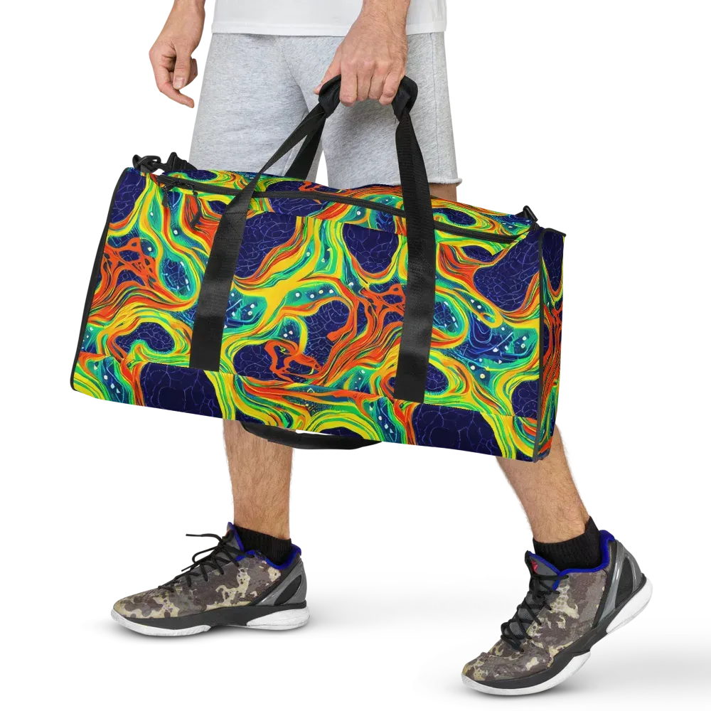 Chromatic Coral on Duffle Bag — Front