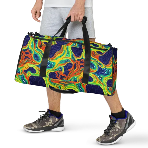 Chromatic Coral on a Duffle Bag