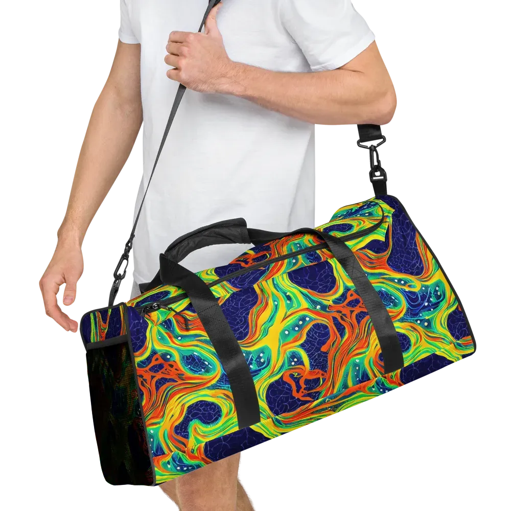 Chromatic Coral on Duffle Bag — Right Front