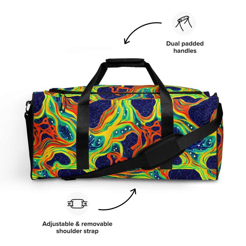 Chromatic Coral on Duffle Bag — Front