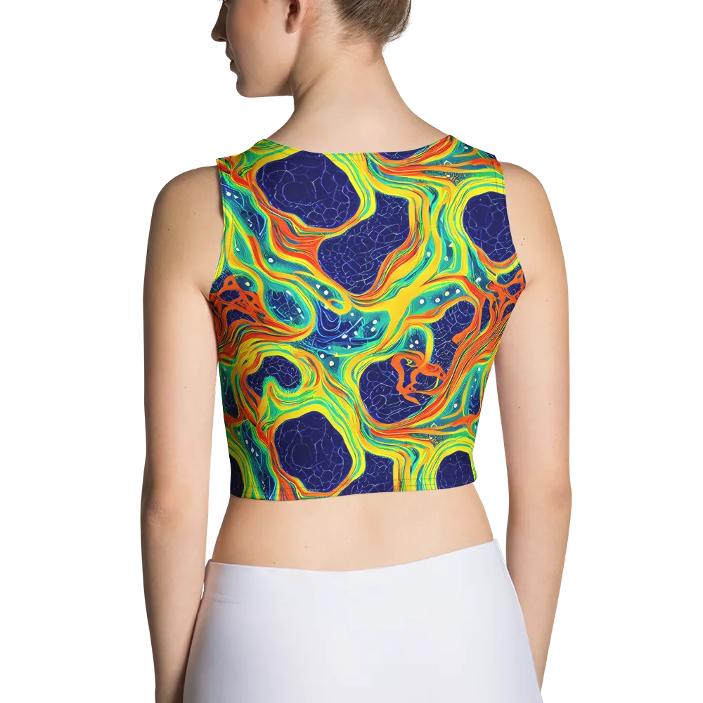 Chromatic Coral on Crop Top — Back