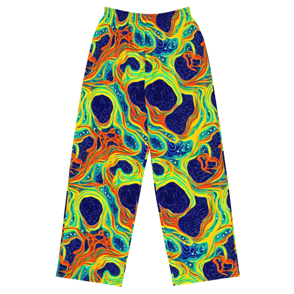 Chromatic Coral on Wide-Leg Pants — Front