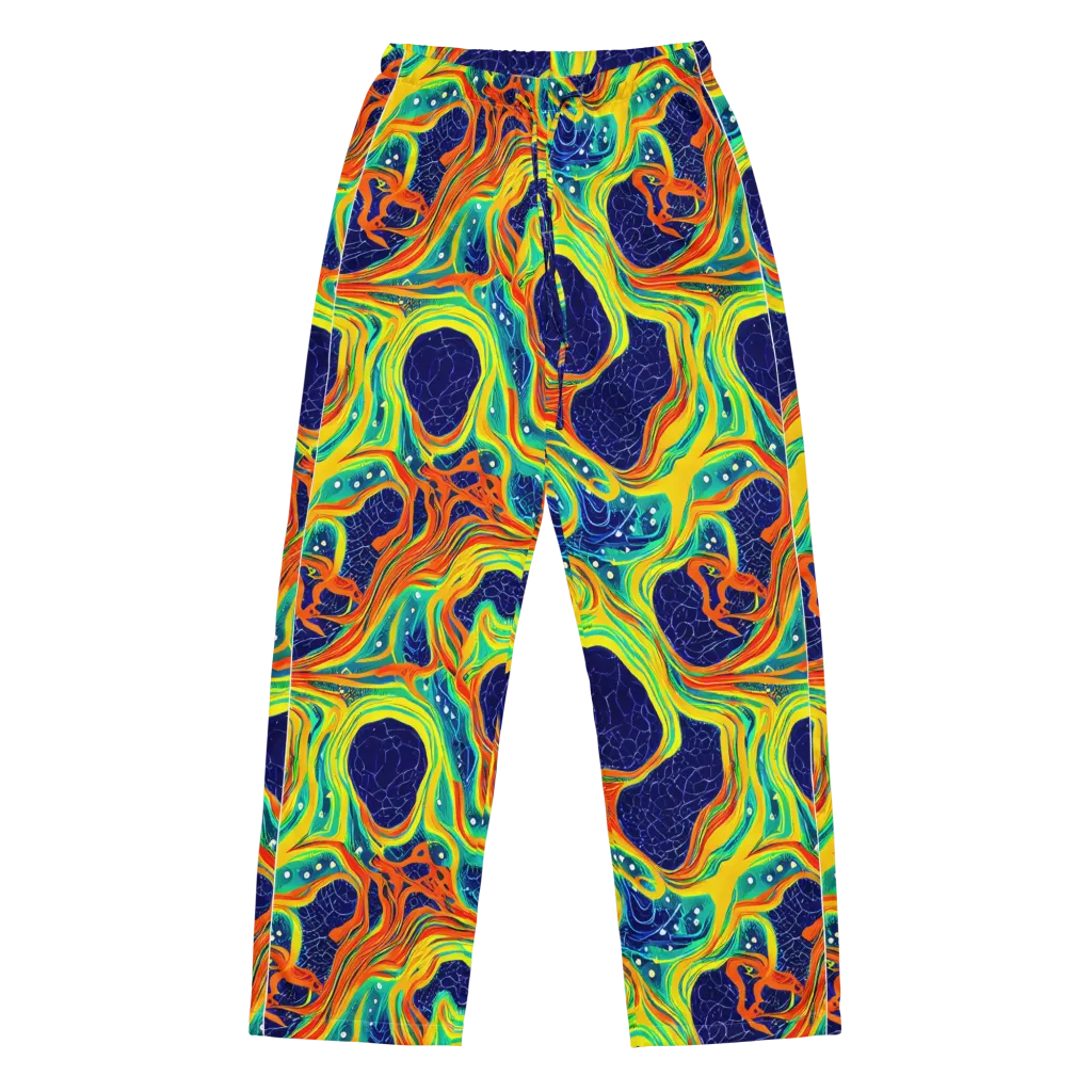 Chromatic Coral on Women's Pajama Pants — Front