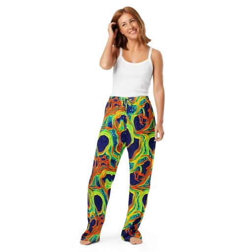 Chromatic Coral on a Women's Pajama Pants
