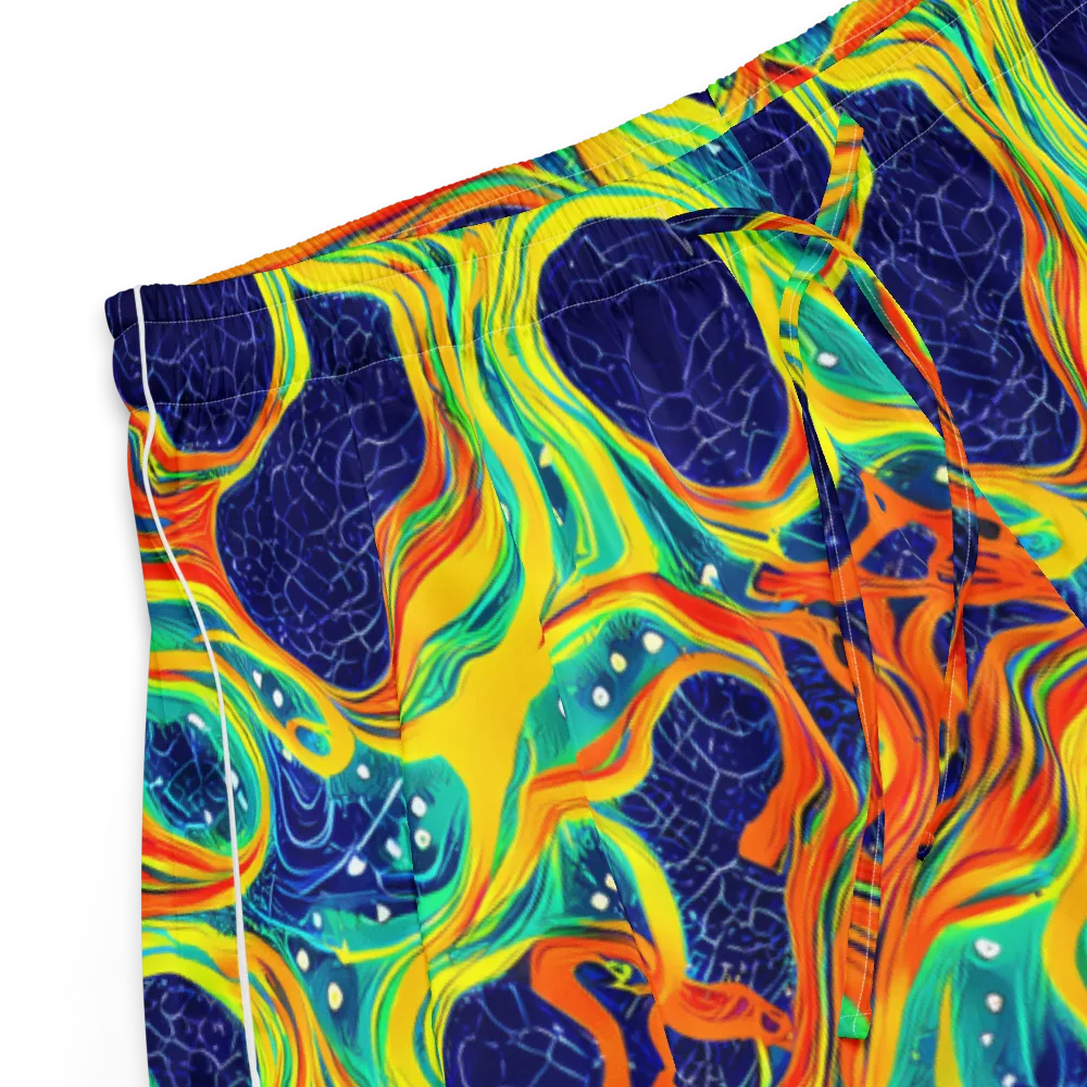 Chromatic Coral on Women's Pajama Shorts — Product details