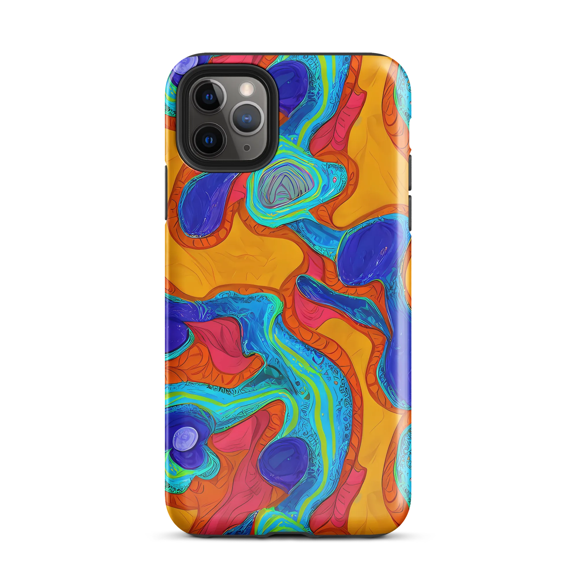 Tangerine Vortex on Tough Case for iPhone® — Front
