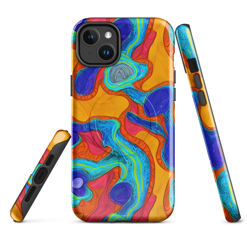 Tangerine Vortex on MagSafe Tough Case for iPhone® — Front