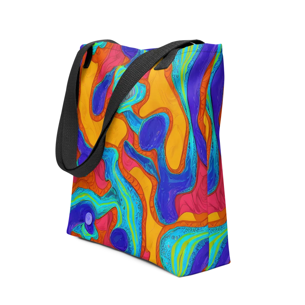 Tangerine Vortex on Tote Bag — Front