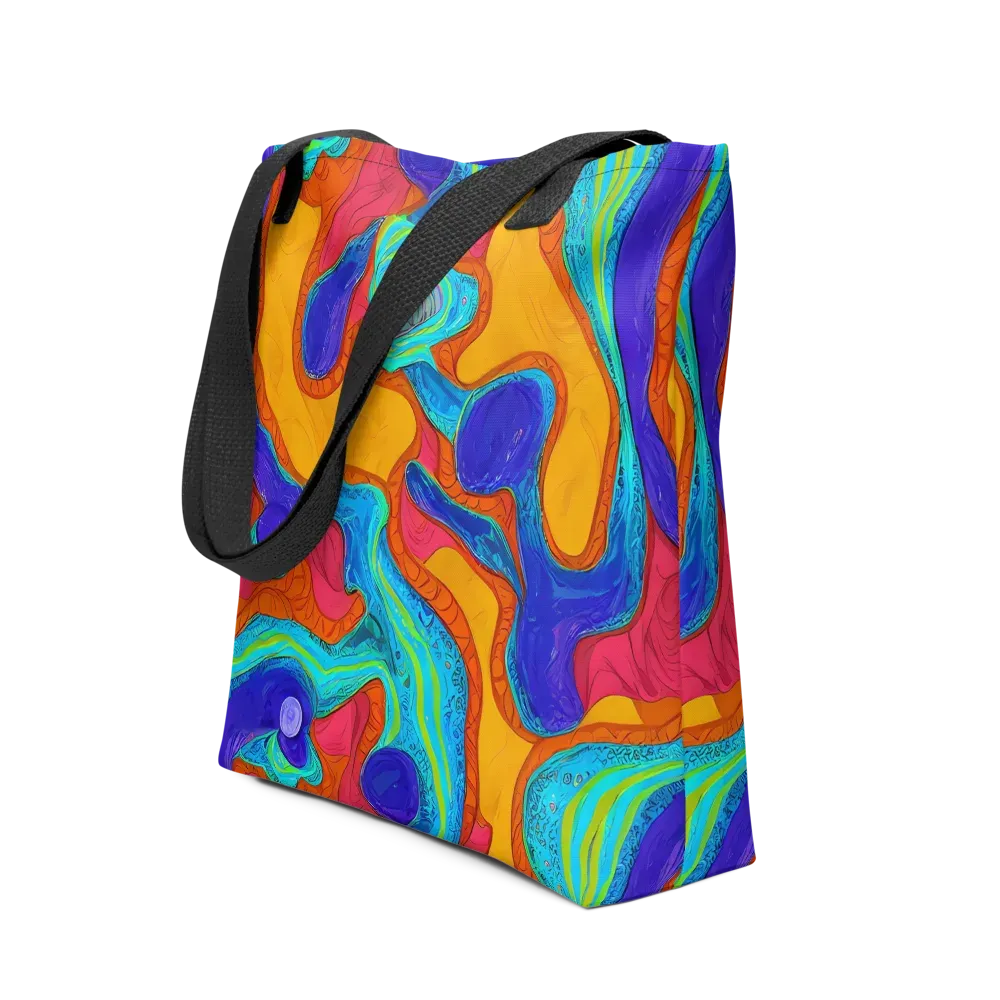 Tangerine Vortex on Tote Bag — Front