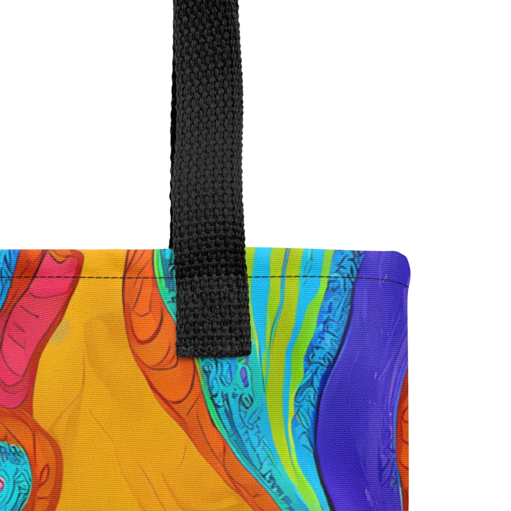 Tangerine Vortex on Tote Bag — Product details