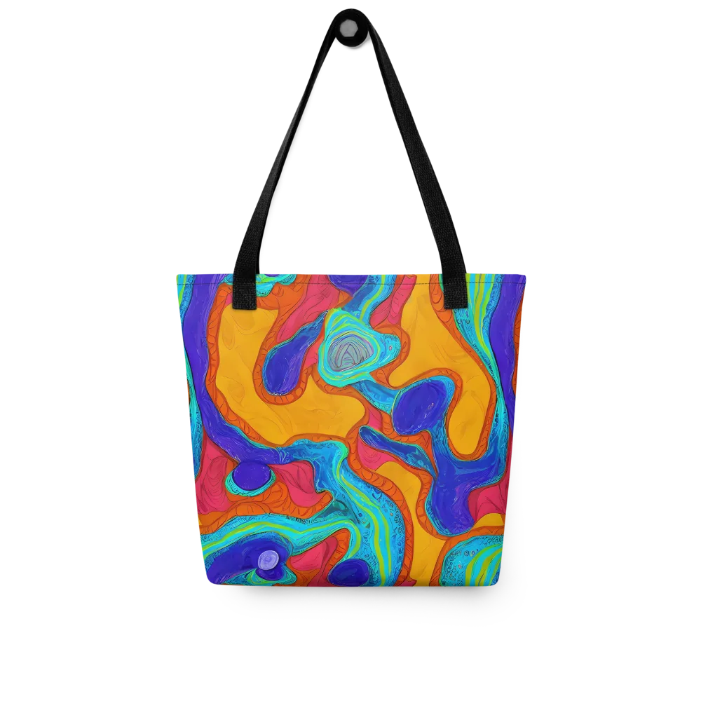 Tangerine Vortex on Tote Bag — Front