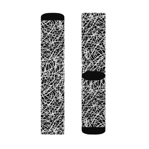Midnight Scribble on a Socks