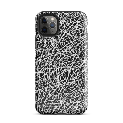 Midnight Scribble on a Tough Case for iPhone®