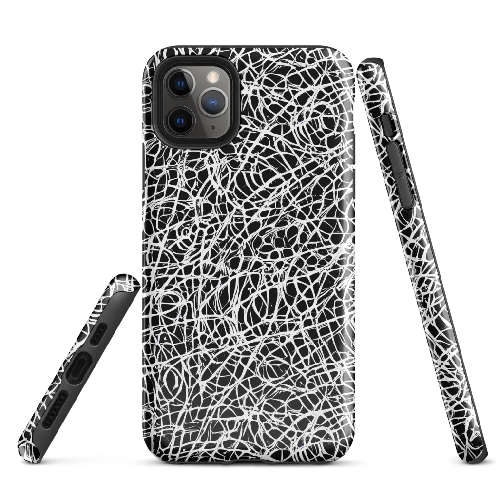 Midnight Scribble on Tough Case for iPhone® — Front