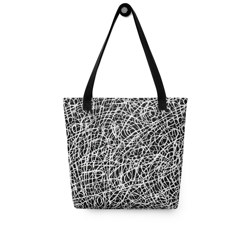 Midnight Scribble on Tote Bag — Front