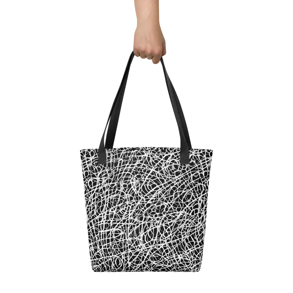 Midnight Scribble on Tote Bag — Front