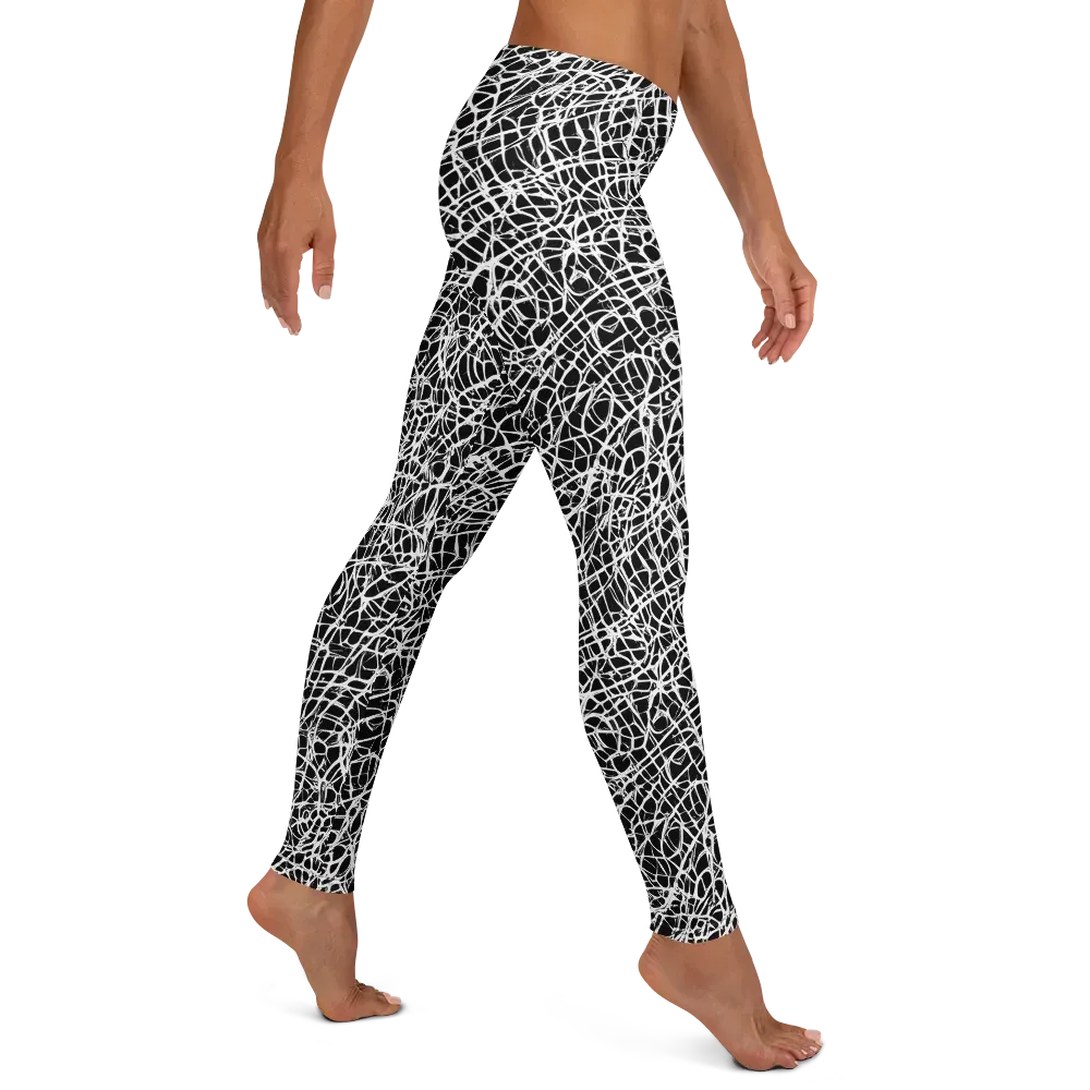 Midnight Scribble on Leggings — Right