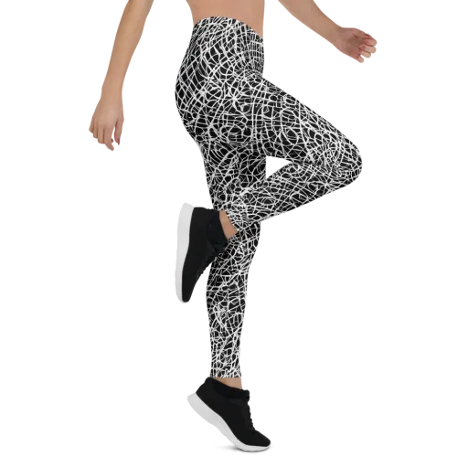 Midnight Scribble on a Leggings