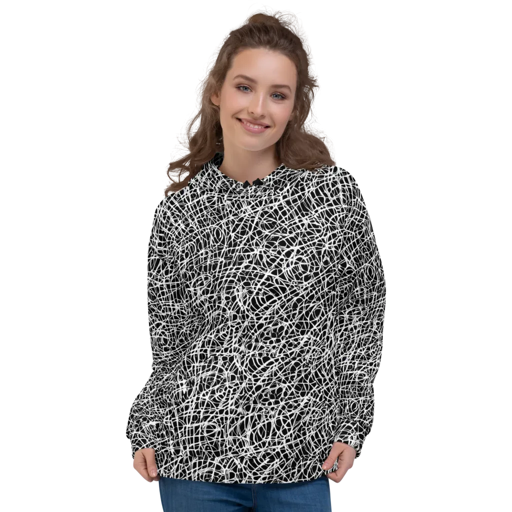 Midnight Scribble on Hoodie — Front