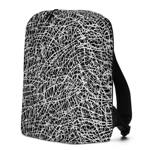 Midnight Scribble on a Minimalist Backpack