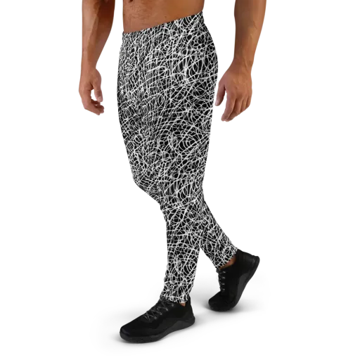 Midnight Scribble on a Men's Joggers