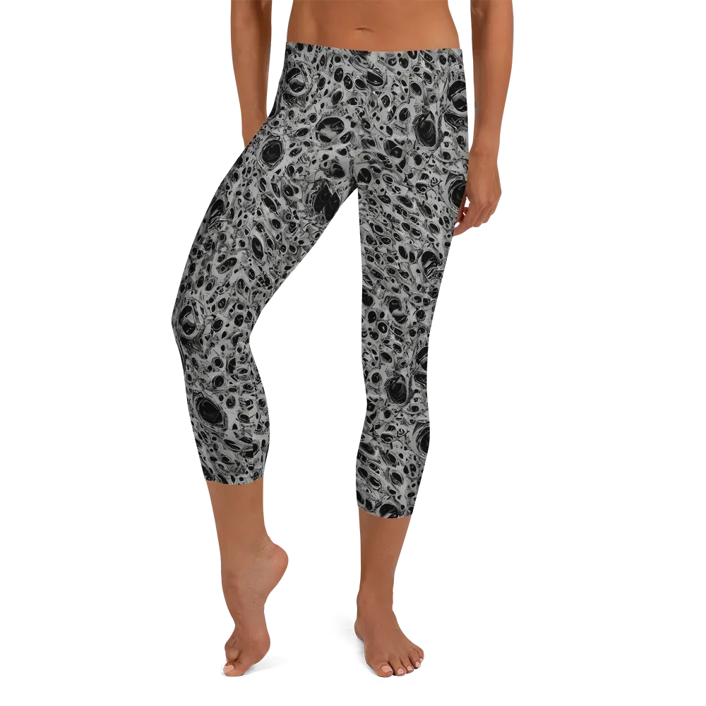 Black Matter on Capri Leggings — Front