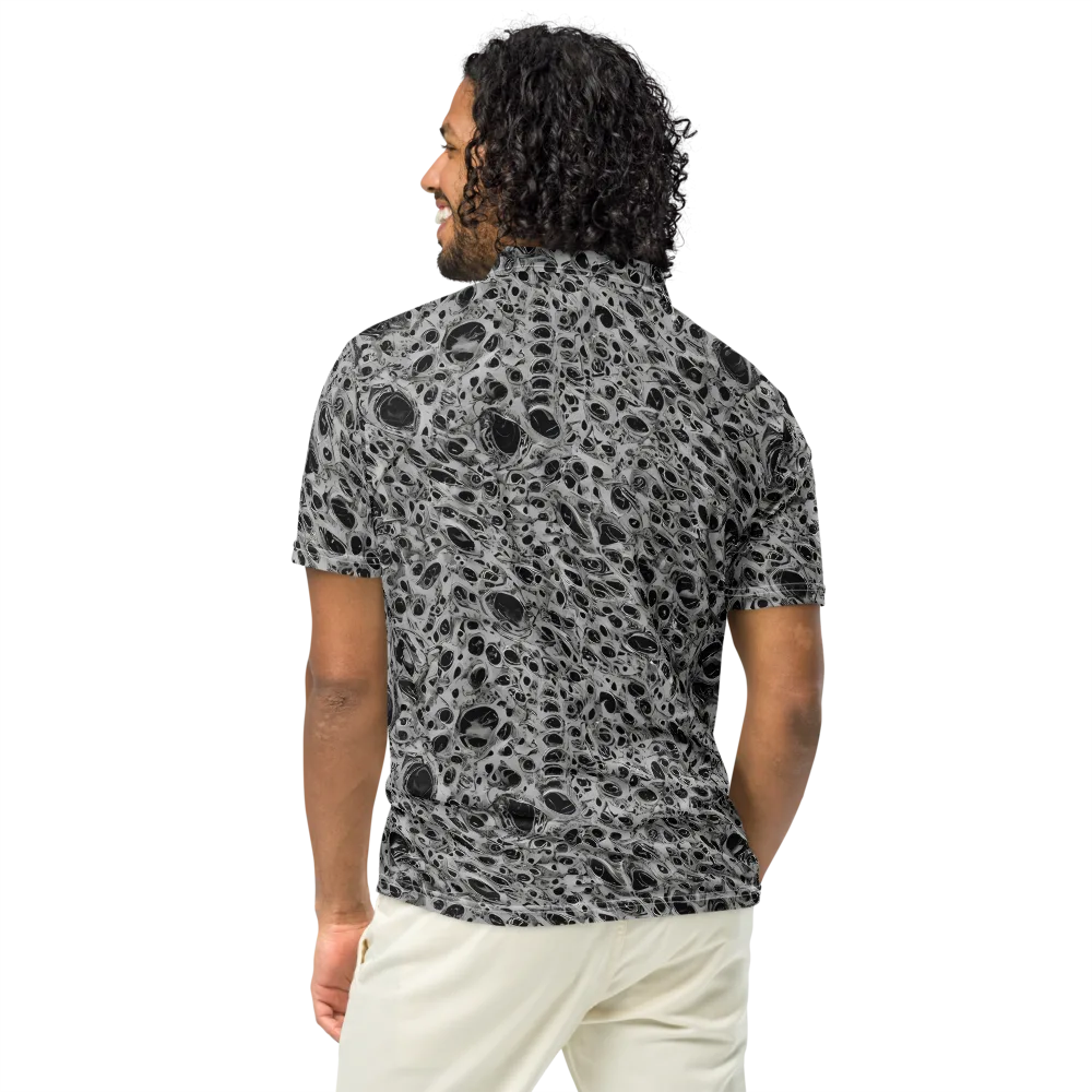 Black Matter on Men's Slim Fit Polo Shirt — Back