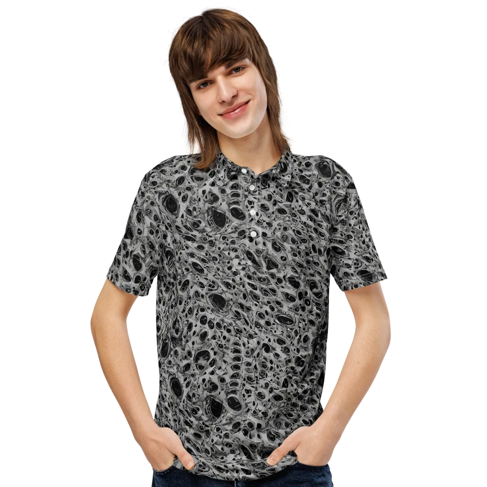 Black Matter on Men's Slim Fit Polo Shirt — Front
