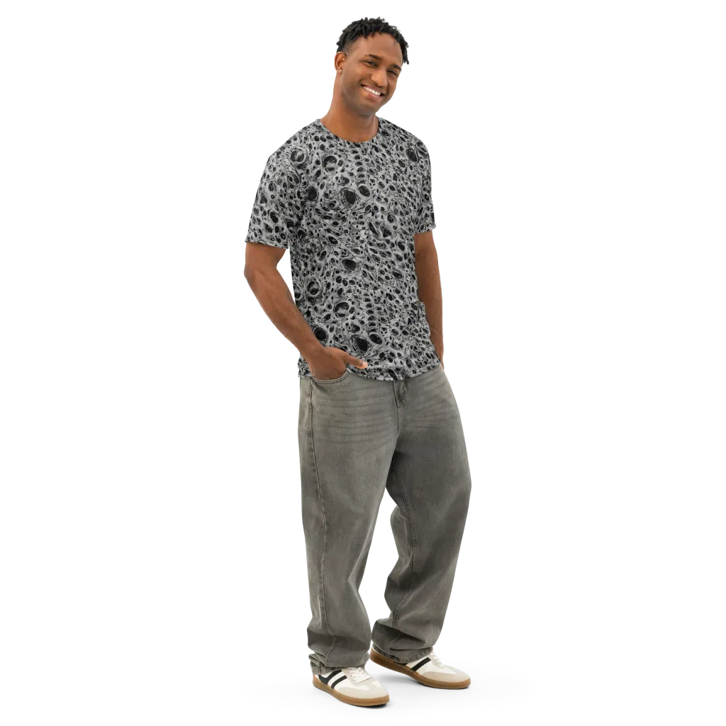 Black Matter on Men's Cotton Crew Neck T-Shirt — Right Front