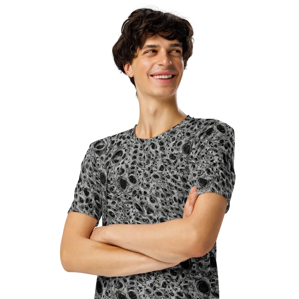 Black Matter on Men's Crew Neck T-Shirt — Left Front