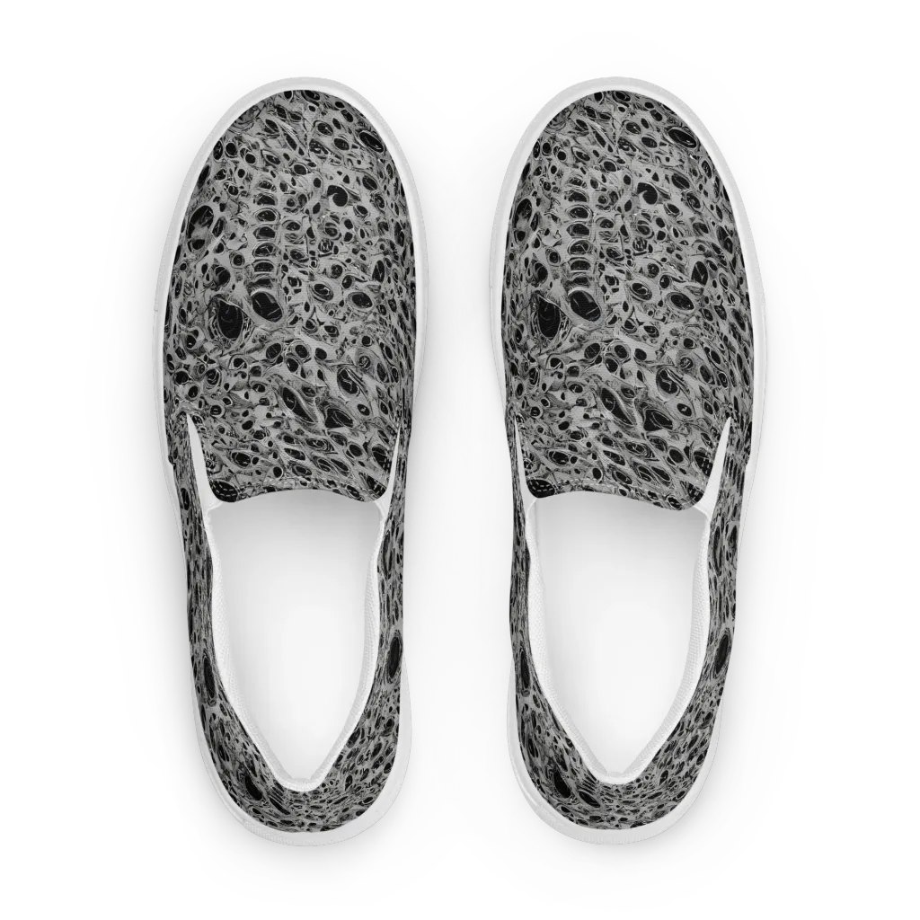 Black Matter on Men's Slip-On Canvas Shoes — Front