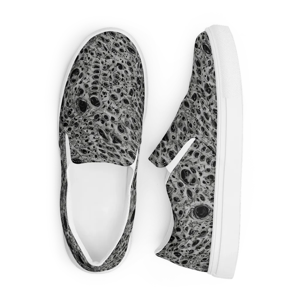 Black Matter on Men's Slip-On Canvas Shoes — Front