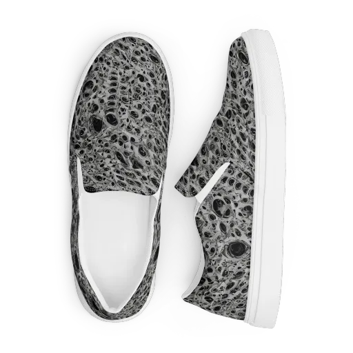Black Matter on a Men's Slip-On Canvas Shoes