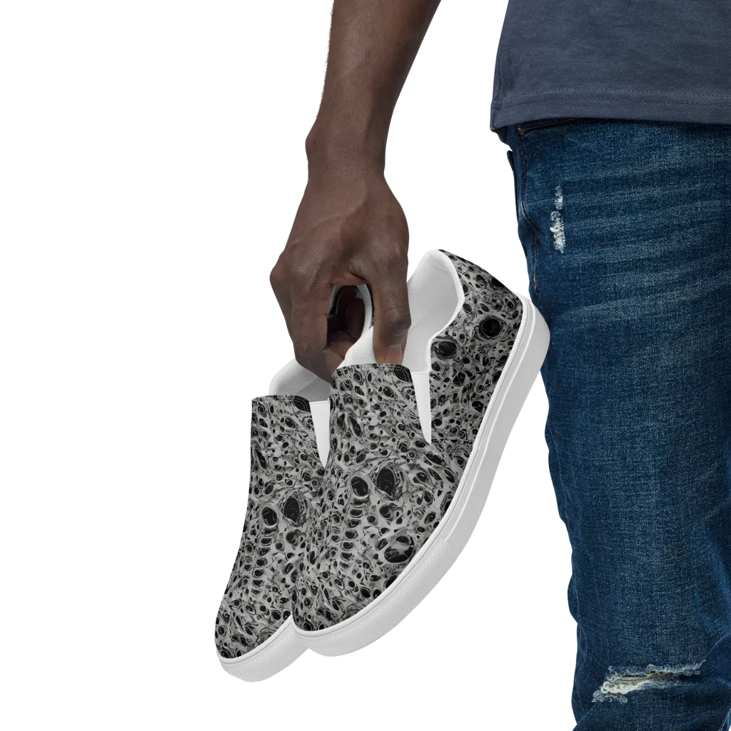 Black Matter on Men's Slip-On Canvas Shoes — Left Front