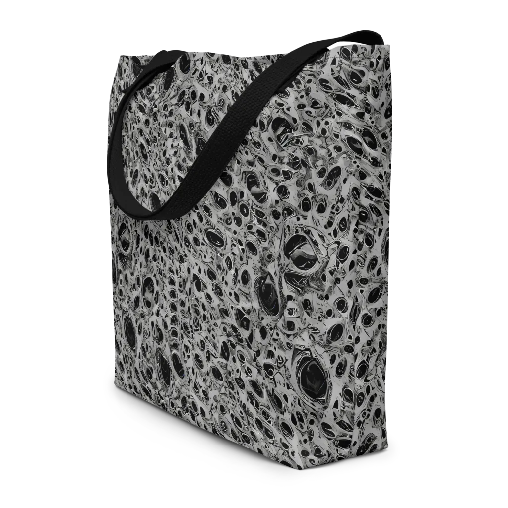 Black Matter on Large Tote Bag W/ Pocket — Front